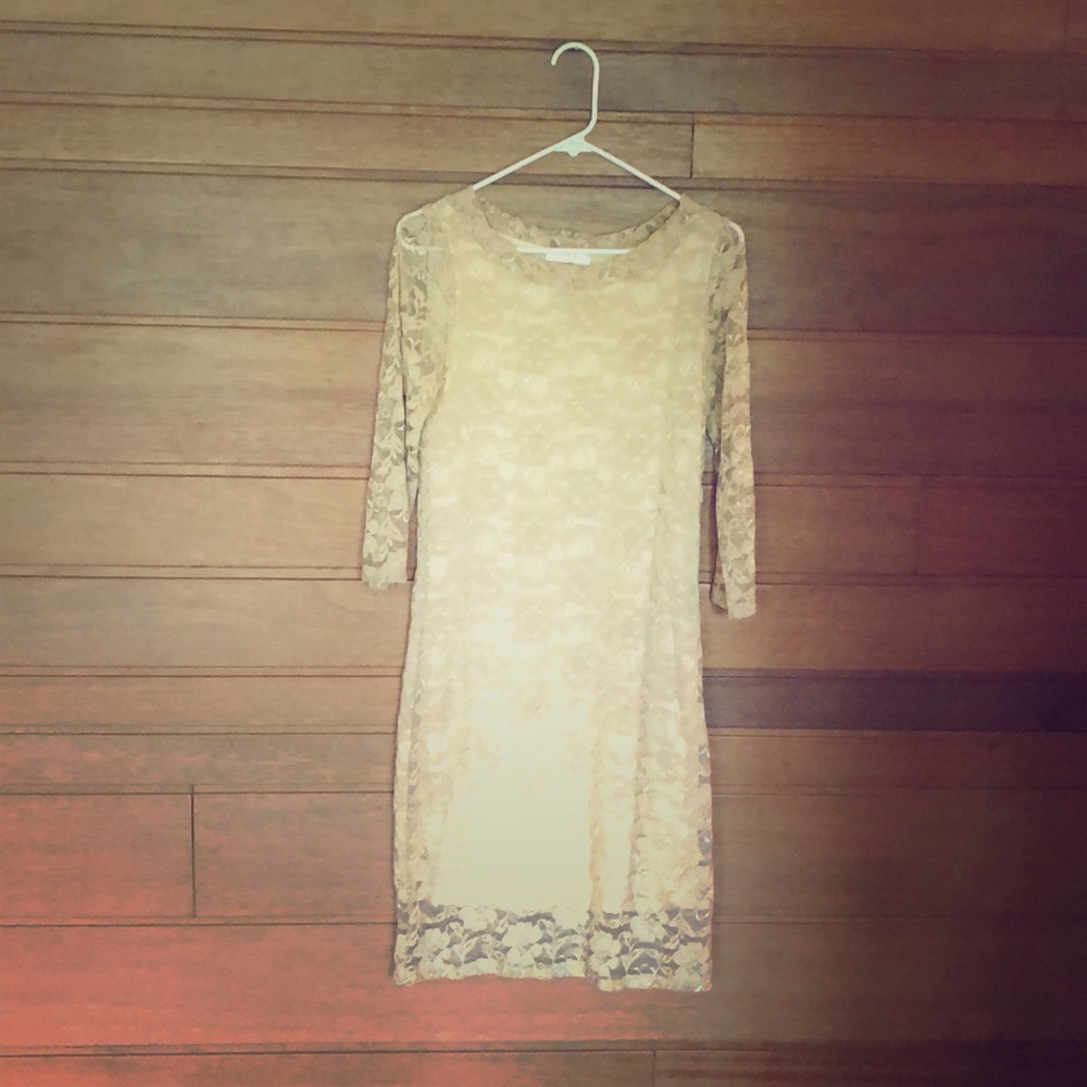 *NEW* Cream Lace Dress